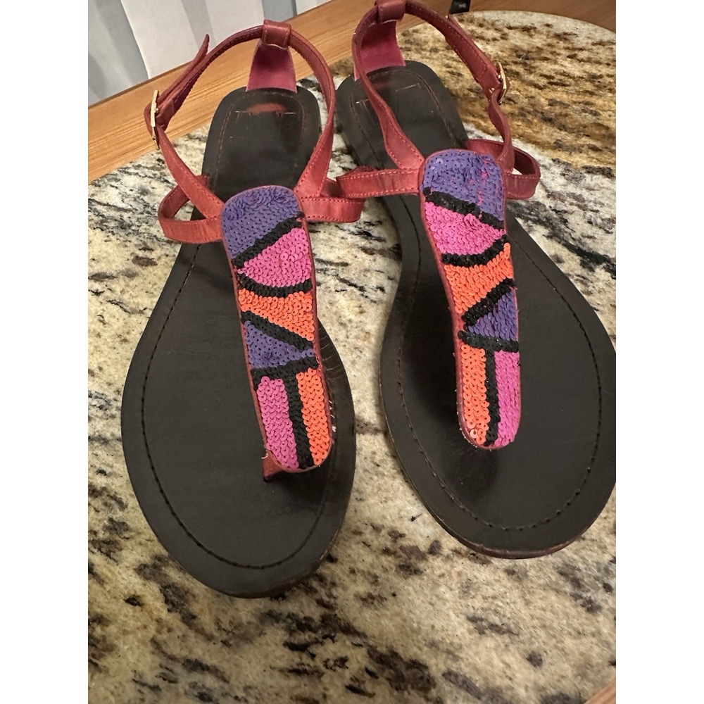 Diane von Furstenberg Sequin Sandal Sz10 Brunch,wedding,graduation,Vacation‎